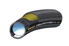 Continental Competition Tubular Road Bicycle Tire with Black Chili (28x25 (27x1), Tubular, Black)