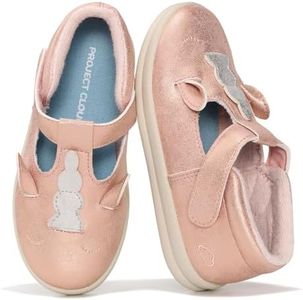 Project Cloud Toddler Shoes - Memory Foam Insole Kids Shoes for Girls, Hook-and-Loop - Mary Jane Sneakers with Terry Cloth Lining, Non-Slip Outsole (Unicorn, Unicorn-RSGD,7T)