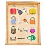 MIKNEKE Montessori Lock and Key Toy
