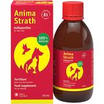 Anima-Strath Natural Herbal Yeast Liquid Vitamin Supplement for Dogs & Cats | Immunity Support & Digestion Aid with 61 Vital Nutrients, Vitamins, Minerals, Amino Acids & Prebiotic Qualities (250 ml)