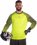 MOTINY Goalkeeper Jersey Chest Padded Goalie Shirt for Adult/Kids Soccer Elbow Padded Youth/Adult Sizes Long Sleeve…, Florosent, 4X-Small