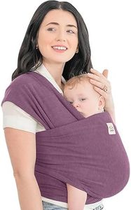 KeaBabies Baby Wrap Carrier - All in 1 Original Breathable Baby Sling, Lightweight, Hands Free Baby Carrier Sling, Baby Carrier Wrap, Baby Carriers for Newborn, Infant, Baby Wraps Carrier (Dark Mauve)