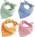 Dog Bandanas - 4PCS Soft Washable D