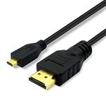 CBUS 25ft HDMI to Micro HDMI Cable for GoPro Hero, Canon EOS M50 M5 M6 M100, Panasonic LUMIX ZS200 G85 GX850 FZ80 ZS70 LX10 GX85 FZ300 G7 GX8 GX9 ZS100, Sony a6400 a6300 RX0 a9, a7 III, a7R III a7S II