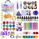 JILLSKY Resin Kit - Complete Resin Kits and Molds Set, 125pcs Resin Jewelry Making Kit for Beginners with Sphere, Pyramid, Crystal Molds & Epoxy Supplies for DIY Crafts