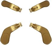 4PCS Metal Paddles Hair Trigger Locks Replacement Kits for Elite Series 2 Controller, Xbox One Elite Controller (Gold)