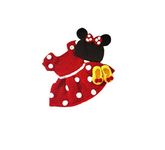 Ishi Fashion Destination Baby Girl's Woollen Mini Frock with Cap and Bootie (Red, 6-12 Month)