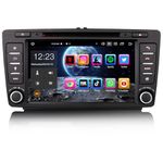 Erisin Android 13 Car Stereo DAB+ Radio for Skoda Octavia Yeti 8 Inch Touch Screen Head Unit Support GPS Sat Nav 4G Built-in Wireless CarPlay Android Auto DSP Bluetooth Wifi DVD TPMS 8-Core 4GB+64GB