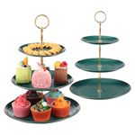 TsunNee 2-Pack 3-Tier Cake Stand Cupcake Holder, Dessert Plates Cakes Fruit Cookie Candy Display Tower Serving Platter, Pastry Tiered Serving Tray for Chiristmas Wedding Birthday Tea Party