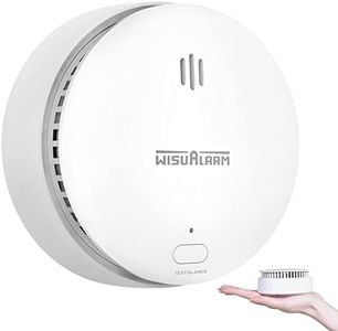 Smoke Alarms for Home, 10-Year Battery, Smoke Alarm, Fire Alarm with Test/Silence Button, Smoke Detector Certificated by TUV Conforms to EN14604 Standard (1pcs)