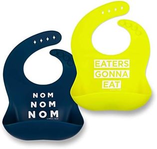Simka Rose Silicone Bibs for Babies & Toddlers Soft Silicone Baby Bib for Girls&Boys Adjustable Silicone Baby Bibs with Pouch
