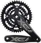 CYSKY 3X 9 Speed Bike Crankset 170mm 104/64 BCD Crank Arm Set 44-32-22T Easy to Replacement MTB BMX Road Bicycle Crankset Compatible with Shimano,SRAM,FSA, Gaint