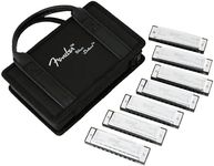 Fender Blues Deluxe Harmonica, Pack of 7 with case (Keys C, G, A, D, F, E, B Flat)