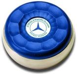 ZieglerWorld Table Large Shuffleboard Puck Weights - 4 Pucks - Blue Colors + Booklet