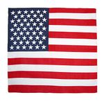 CTM® Cotton American Flag Bandanas, Traditional USA