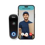 Qubo Smart WiFi Wireless Video Doorbell (White) from Hero Group | Instant Visitor Video Call | Intruder Alarm System | Easy Plug & Play AC Chime | 2-Way Talk | 1080P FHD Camera | Night Vision