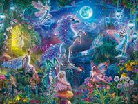 Ceaco - Foil Puzzle - Unicorn Fairytales - 500 Piece Jigsaw Puzzle