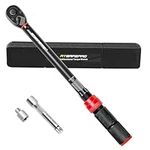 ATsafepro 1/2" Drive Torque Wrench Set,Car Wheel Torque Wrench 30-230 Nm with 3/8'' Adapter, Dual-Direction Adjustable 72 Tooth for Car Motorcycle,Truck,± 3% Accuracy