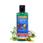 Cocomo Natural Olive & Coconut Oil Kids Face & Body Wash, Minty Fragrance, Soft & Healthy Skin | Minty Sea 300ml (Age: 4+)