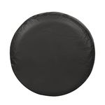 Explore Land 26-27.75 inch Spare Tire Cover Fit Jeep, Trailer, RV, SUV, Truck, Tough Vinyl Tire Wheel Soft Cover, Black (Fits Entire Wheel size 26-27.75 inch)