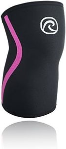 Rehband Rx Knee Sleeve 7mm - Black/Pink - XLarge - 1 Sleeve