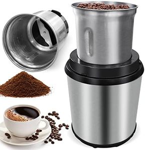 Coffee Grinder, Detachable Electric Spice Grinder with Removable Cup for Seeds, Nuts, Grains