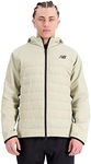 New Balance Men's R.w.tech Fleece Hybrid Jacket, Fatigue Green, X-Small