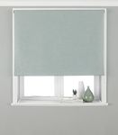 Riva Home Eclipse Blackout Roller Blind, Polyester, Duck Egg, 153 x 162cm