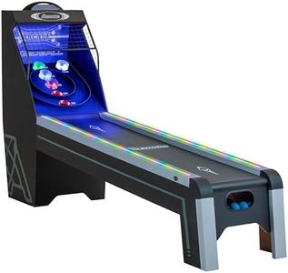 Atomic 9‑Foot Prism Shot LED Speedball Arcade Game Table – Skeeball‑Style LED Scoring with Lighted Rails & Target, Electronic Scoreboard & Sound Effects – Automatic Ball Return