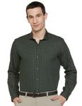 Peter England Men's Slim Fit Shirt (PESFWSLPF18638_Green