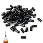 200PCS Liquor Spout Covers Pourer Dust Caps, Pourers Dust Covers, Rubber Dust Cap Cover for Liquor Bottle Pourers, Bar Bottle Pourer Dust Covers, Oil Pourer Dust Caps (Not Include The Spout)