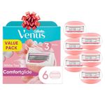 Gillette Venus ComfortGlide Womens Razor Blade Refills, 6 Count, White Tea Scented Gel Bar Protects Against Skin Irritation (Pack of 1)