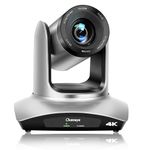 Chameye 4K PTZ Camera 20x Optical Zoom, USB3.0 IP PoE HDMI PTZ Camera 4K Live Streaming for Church Worship Online Education Video Conference with Zoom YouTube OBS vMix, C420