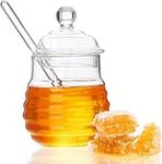 Beehive Honey Jar, Glass Honey Pot 
