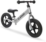 LAVA SPORT Balance Bike - Lightweight Aluminum Toddler Bike for Boys and Girls - Kids' No Pedal Bikes with EVA Tires - Training Bicycle for Kids with Adjustable Handlebar and Seat - Ash Silver