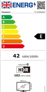 Panasonic 43" 4K QLED Smart TV – Ultra HD Display