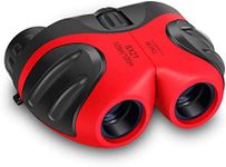 Best Gifts for Teen Girl, Happy Gift Compact Watreproof & Shock Proof Binocular Binocular for Kids Toys for 3-12 Year Old Girls,Boys to Watching Wildlife or Outdoor Play(Red)