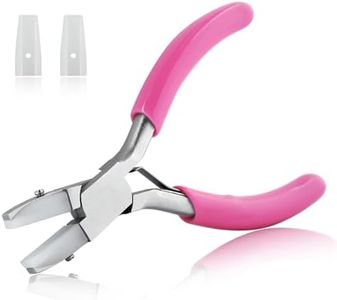 SPEEDWOX Double Nylon Flat Jaw Pliers Flat Nylon Jaw Pliers Double Nylon Jaw Pliers for Jewelry Making Small Pliers Soft Jaw Pliers Ring Bending Tool Jewelry Making Pliers Smooth Jaw Pliers