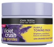 John Frieda Violet Crush Purple Toning Hair Mask for Blonde Hair 250 ml, Purple Toning Hair Mask for Brassy Blonde Hair