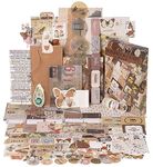 JOYCHOIC Aesthetic Scrapbooking Kit, Scrapbook Supplies Journaling Set, Large Collection for Bullet Junk Journal Materials, Vintage Paper Stickers DIY Arts Crafts Collage Decorative Beginners