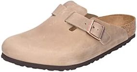 Birkenstock Leather Boston Swedish Shoe, tobacco, 26.0 cm