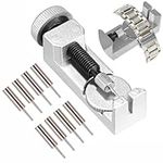 Metal Watch Link Removal Kit with 3 Extra Pins, Watch Strap Adjustment Tool for Watch Strap Resizing