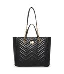 Anne Klein Quilted Double Handle Tote, Black