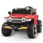 Kawaii Kids Kids Ride On Jeep 4 * 4 Heavy Duty | Super Jeep WN-1166 Jeep Battery Operated Ride On (Red)