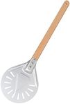 testyu Pizza Turning Peel, 7 inch Non Stick Pizza or Cake Server, Pizza Paddle Peel with Dismountable Wood Handle, Cook Pizzas Like a Professional