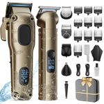 Hair Clippers for Men Professional, Cordless Hair Clippers for Hair Cutting, Mens Clippers and Trimmers Set, Electric Hair Trimmer for Men with Package Box