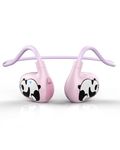 BANIGIPA Kids Headphones, Open Ear Headphones w/Cute Panda, Wireless Bluetooth 5.4 Headset w/Mic for Home School Traveling, 13g Ultra-Light Comfort, Protection Hearing, IPX4 Waterproof, 10H Playtime