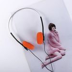 JJLFresheners Orange Retro Over-Ear Headphones,Wired Stereo Headphones,Walkman Headphone,Lightweight Portable Headphone with Adjustable Headband,Electronics