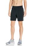 Amazon Essentials Men's Performance Stretch Woven 7" Training Short, Black, Medium