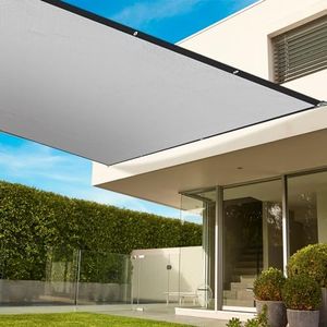 Pergola Shade Cover 8'X10' Outdoor Sun Shade Cloth with Grommets Shade for Patio, Carport, Backyard (Grey Color)